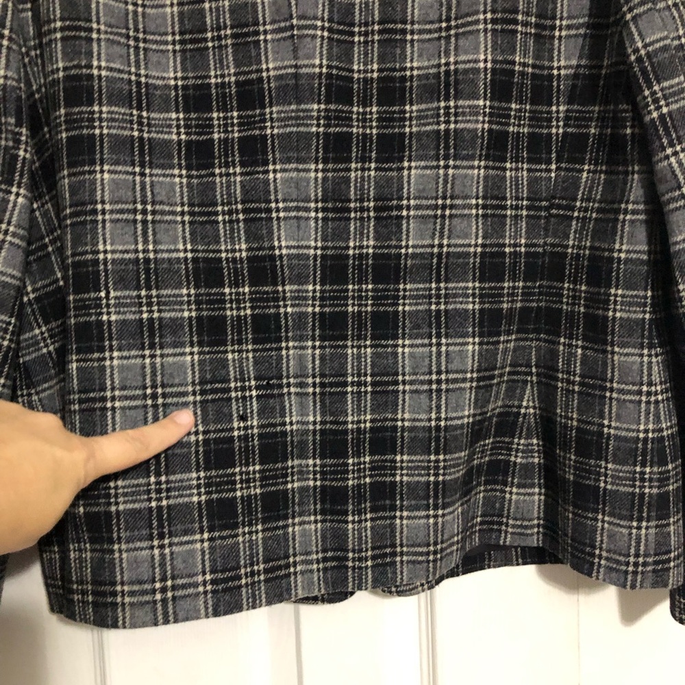 Vintage Pendleton plaid pure virgin wool blazer made USA women’s size 16 - Picture 9 of 13